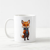 fröhliche und abenteuerliche Fox-Illustration Kaffeetasse (Links)