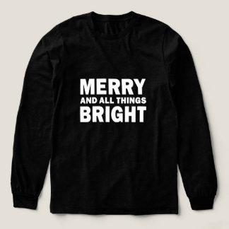 Fröhliche und alle Dinge strahlende Weihnachten Sc Tri-Blend Shirt