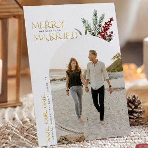 Fröhliche und bald zu heiraten Weihnachten Save The Date