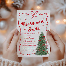 Fröhliche und Braut Whimsical Holiday Brautparty