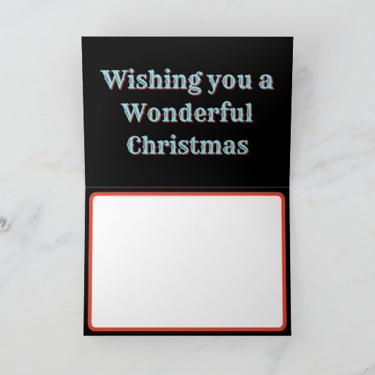 Fröhliche und farbenfrohe Weihnachten Karte (Innenseite)