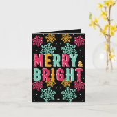 Fröhliche und farbenfrohe Weihnachten Karte (Gelbe Blume)