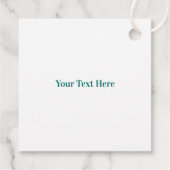 Fröhliche und farbenfrohe Weihnachtsgeschenke Geschenkanhänger (Rückseite)