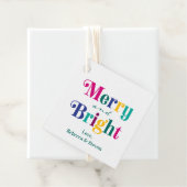 Fröhliche und farbenfrohe Weihnachtsgeschenke Geschenkanhänger (Beispiel)