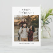 Fröhliche und fröhliche Foto Weihnachten (Stehend Vorderseite)