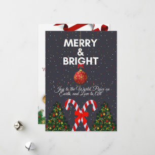 "Fröhliche und fröhliche Weihnachtskarte" Feiertagskarte