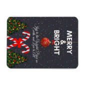 "Fröhliche und fröhliche Weihnachtskarte" Magnet (Horizontal)