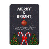 "Fröhliche und fröhliche Weihnachtskarte" Magnet (Vertikal)