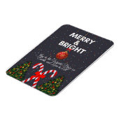 "Fröhliche und fröhliche Weihnachtskarte" Magnet (Linke Seite)