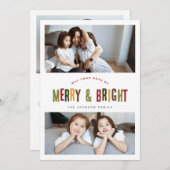 Fröhliche und helle 3 Fotos Weihnachten (Vorne/Hinten)