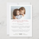 Fröhliche und helle 3 Fotos Weihnachten (Rückseite)