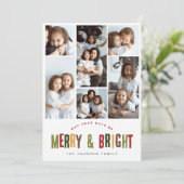 Fröhliche und helle 6 Fotos Weihnachten (Stehend Vorderseite)