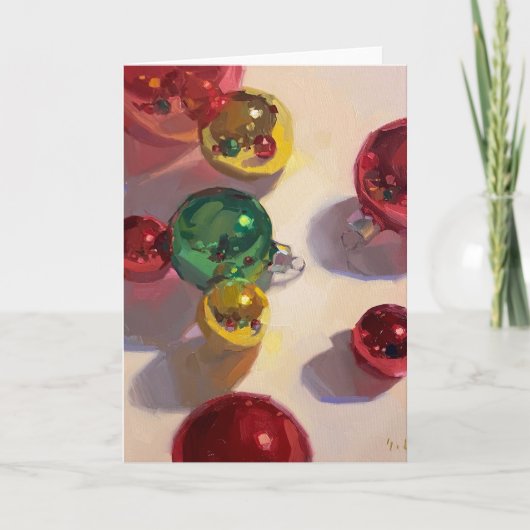 Fröhliche und helle Blank-Weihnachtskarte Karte (Vorderseite)