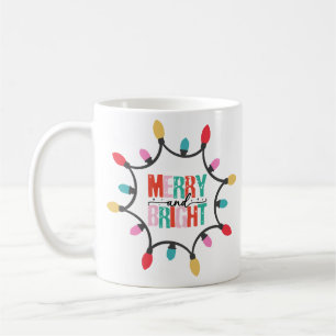 Fröhliche und helle Chritmas leichte Kaffee Tasse