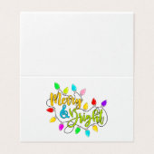 *~* Fröhliche und helle farbenfrohe Weihnachtsbele (Außenseite Aufgefaltet)