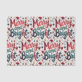 Fröhliche und helle, festliche Retro-Typografie Seidenpapier