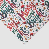 Fröhliche und helle, festliche Retro-Typografie Seidenpapier (Ausschnitt)