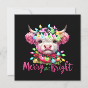 Fröhliche und helle flache Weihnachtskarte Feiertagskarte