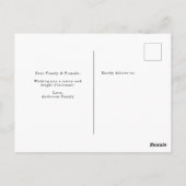 Fröhliche und helle Foto Weihnachten Postkarte (Rückseite)