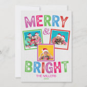 Fröhliche und helle Foto Weihnachtskarte Einladung (Vorderseite)