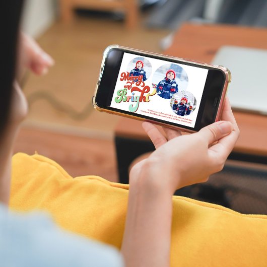 Fröhliche und helle Fotocollage Weihnachten