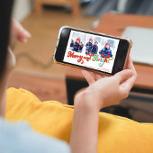 Fröhliche und helle Fotocollage Weihnachten