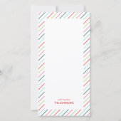 Fröhliche und helle Grußkarte für den Urlaub (Rückseite)