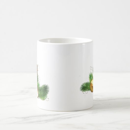 Fröhliche und helle Kerzen Kaffeetasse (Mittel)