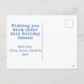 Fröhliche und helle Leuchttürme Weihnachten (Rückseite)