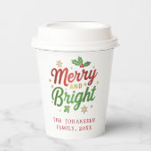 Fröhliche und helle Moderne Festtage Einzigartige  Pappbecher (Vorderseite)