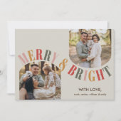 Fröhliche und helle Moderne Foto Weihnachten (Vorderseite)