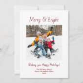 Fröhliche und helle Moderne Foto Weihnachten (Vorderseite)