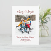 Fröhliche und helle Moderne Foto Weihnachten (Stehend Vorderseite)