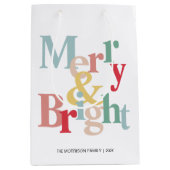 Fröhliche und helle moderne Typografie Mittlere Geschenktüte (Vorderseite)