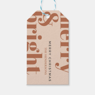 fröhliche und helle, moderne Weihnachten, leuchten Geschenkanhänger