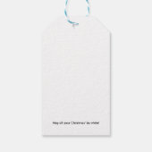Fröhliche und helle moderne Weihnachtstypografie Geschenkanhänger (Rückseite)