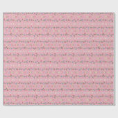 Fröhliche und helle Mutes Weihnachtslicht pink Geschenkpapier (Flach)