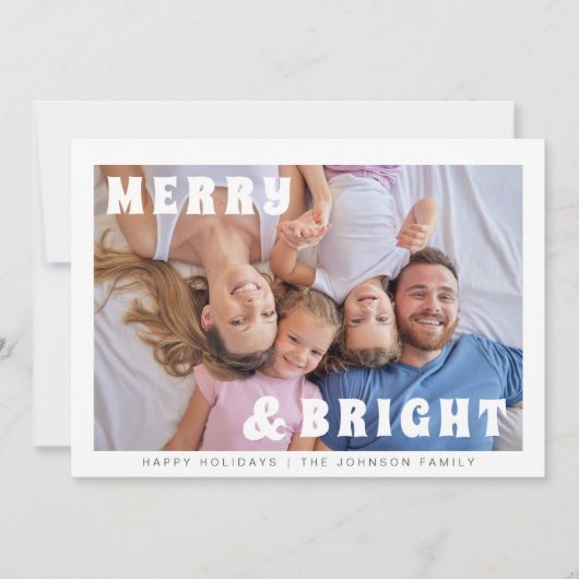 Fröhliche und helle, mutige Typografie Weihnachten (Vorderseite)