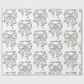 Fröhliche und helle Niedliche Weihnachtsleuchten a Geschenkpapier (Flach)