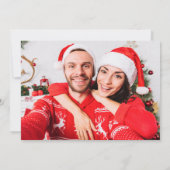 Fröhliche und helle Paare Foto Moderne Weihnachten (Rückseite)