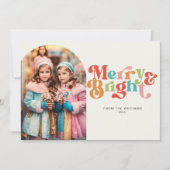 Fröhliche und helle Retro-Foto Weihnachten (Vorderseite)