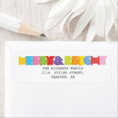 Fröhliche und helle Rücksendeadresse an Feiertagen (Insitu)