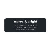 Fröhliche und helle Schwarz und Weiß Trendy Weihna (Vorne)