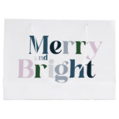 Fröhliche und helle Typografie Große Geschenktüte (Rückseite)