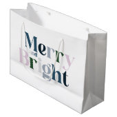 Fröhliche und helle Typografie Große Geschenktüte (Vorderseite Schrägansicht)