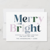 Fröhliche und helle Typografie Moderne Weihnachten (Vorderseite)