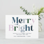 Fröhliche und helle Typografie Moderne Weihnachten (Stehend Vorderseite)