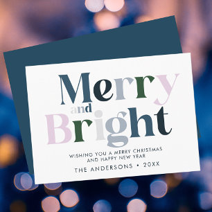 Fröhliche und helle Typografie Moderne Weihnachten