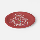 fröhliche und helle Urlaubserscheinungen Pappteller (Schrägansicht)