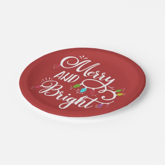 fröhliche und helle Urlaubserscheinungen Pappteller (Schrägansicht)